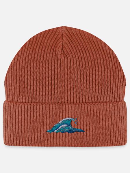 Wave - Stanley/Stella Unisex Bio FISHERMAN BEANIE - Terrakotta