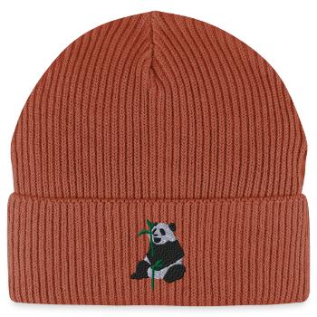 Pandabär - Stanley/Stella Unisex Bio FISHERMAN BEANIE - Terrakotta - Vorne