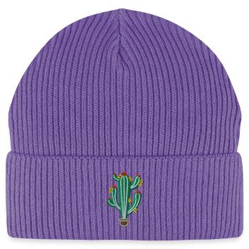 Kaktus 1 - Stanley/Stella Unisex Bio FISHERMAN BEANIE - Purple Love  - Vorne