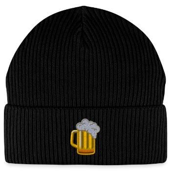 Bière - Bonnet bio FISHERMAN Stanley Stella - noir - Devant
