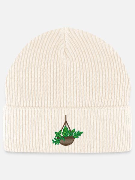 Zimmerpflanze - Stanley/Stella Unisex Bio FISHERMAN BEANIE - Natur