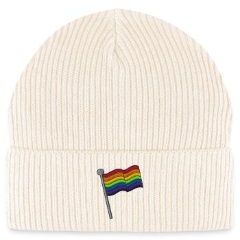 Rainbowflag - Stanley/Stella Unisex Bio FISHERMAN BEANIE - Natur - Vorne