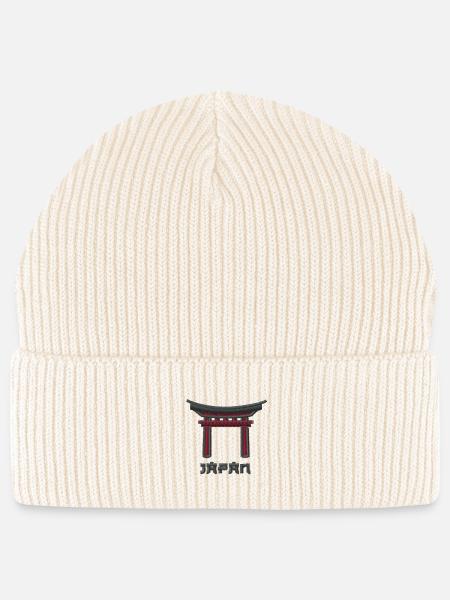 Japan Schrein - Stanley/Stella Unisex Bio FISHERMAN BEANIE - Natur