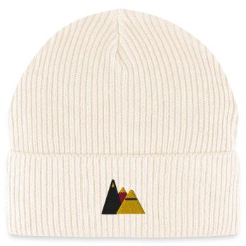 Mountains - Stanley/Stella Unisex Bio FISHERMAN BEANIE - Natur - Vorne