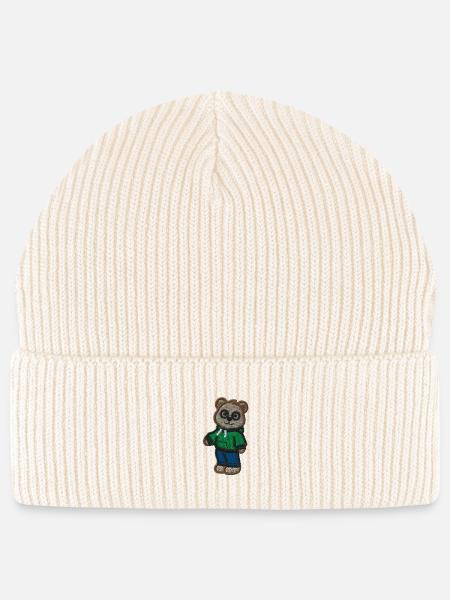 Teddybär Teenager - Stanley/Stella Unisex Bio FISHERMAN BEANIE - Natur