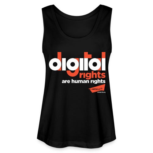 Digital Rights are Human Rights Black (black) - Stanley/Stella MINTER Organic Women’s Tank Top