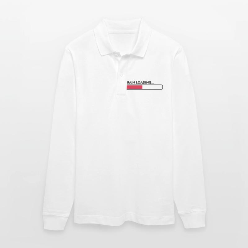 Brain loading Stanley/Stella Organic Unisex Long-Sleeved Polo Shirt Prepster