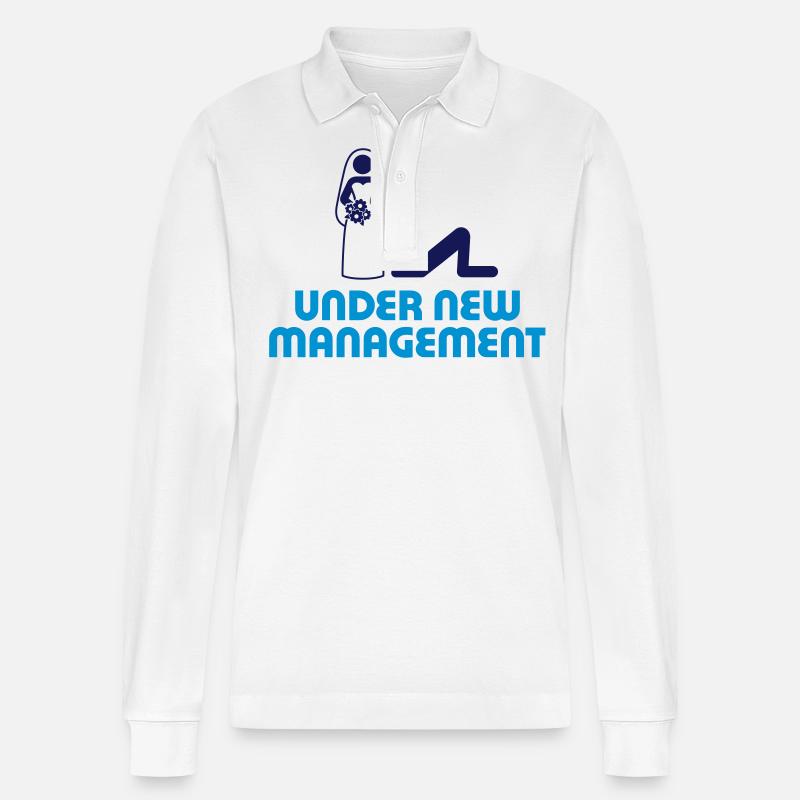 Sous une nouvelle direction - Polo à manches longues bio PREPSTER Stanley/Stella Unisexe - blanc