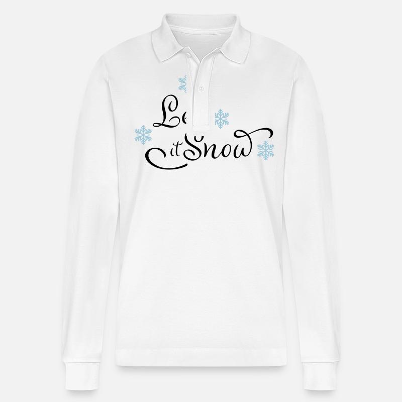 Cadeaux drôles pour Noël - Polo à manches longues bio PREPSTER Stanley/Stella Unisexe - blanc