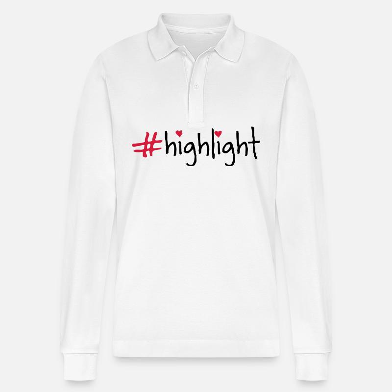 highlight - Stanley/Stella Unisex Bio-Langarm-Poloshirt Prepster - Weiß