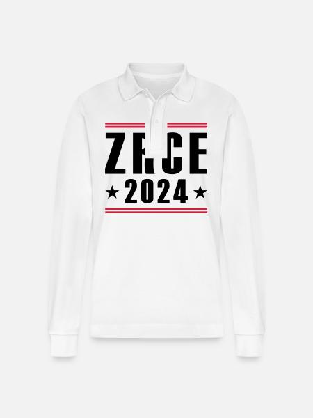 Zrce 2024 - Stanley/Stella Organic Unisex Long-Sleeved Polo Shirt Prepster - white