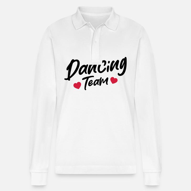 Dancing Team - Stanley/Stella Unisex Bio-Langarm-Poloshirt Prepster - Weiß
