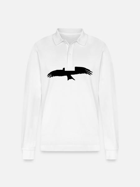 Vogel - Stanley/Stella Unisex Bio-Langarm-Poloshirt Prepster - Weiß