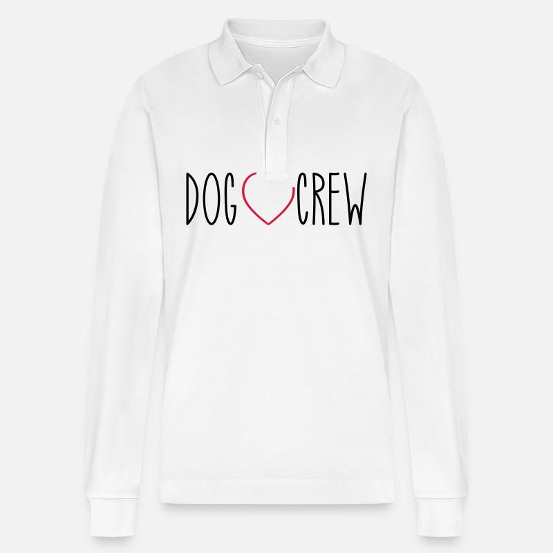 Coeur d’équipage de chien - Polo à manches longues bio PREPSTER Stanley/Stella Unisexe - blanc