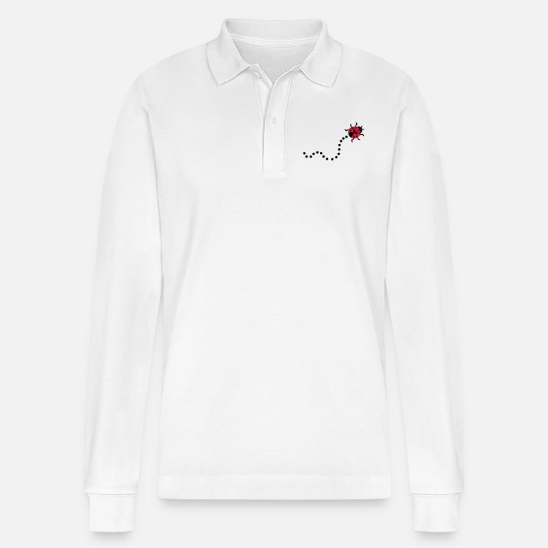 Coccinelle - Polo à manches longues bio PREPSTER Stanley/Stella Unisexe - blanc