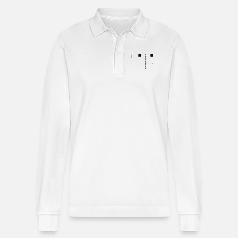 pong - Stanley/Stella Unisex Bio-Langarm-Poloshirt Prepster - Weiß