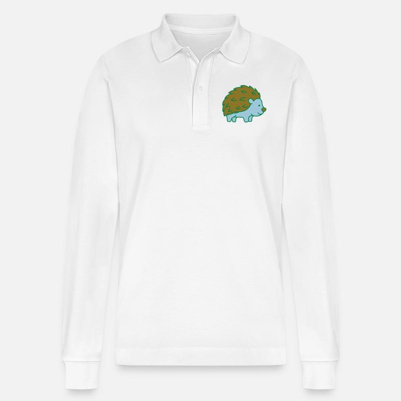 igel - Stanley/Stella Unisex Bio-Langarm-Poloshirt Prepster - Weiß