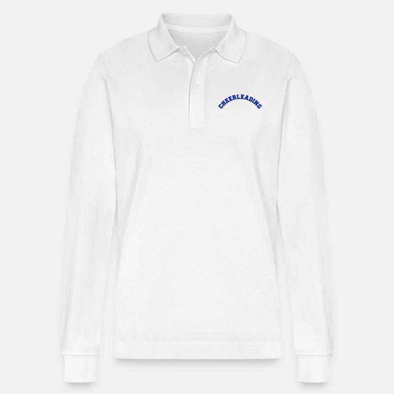 Cheerleading - Stanley/Stella Unisex Bio-Langarm-Poloshirt Prepster - Weiß