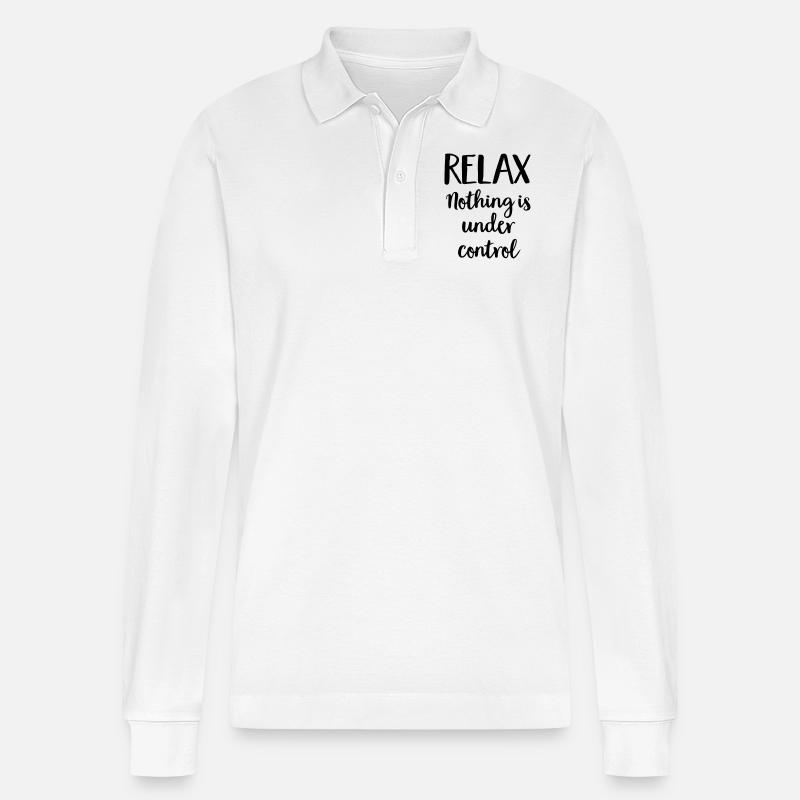 relax - Stanley/Stella Unisex Bio-Langarm-Poloshirt Prepster - Weiß