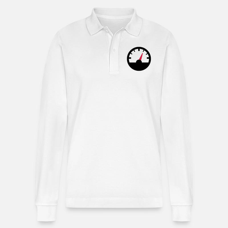 Tacho - Stanley/Stella Unisex Bio-Langarm-Poloshirt Prepster - Weiß