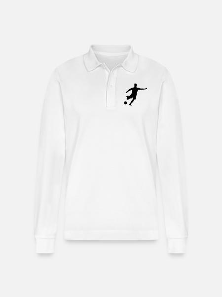fussballer__f1 - Stanley/Stella Organic Unisex Long-Sleeved Polo Shirt Prepster - white