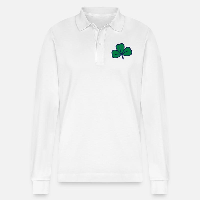 Kleeblatt Kleeblatt - Stanley/Stella Unisex Bio-Langarm-Poloshirt Prepster - Weiß
