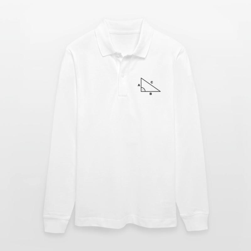 Symbole - triangle - Math à angle droit Polo à manches longues bio PREPSTER Stanley/Stella Unisexe