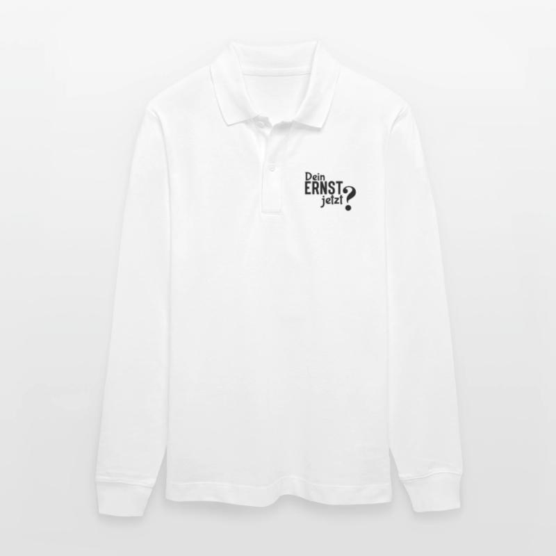 Dein Ernst? - Einfaches, aber effektives Statement Stanley/Stella Unisex Bio-Langarm-Poloshirt Prepster