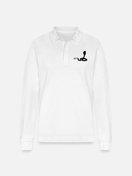 cobra - Stanley/Stella Unisex Bio-Langarm-Poloshirt Prepster - Weiß