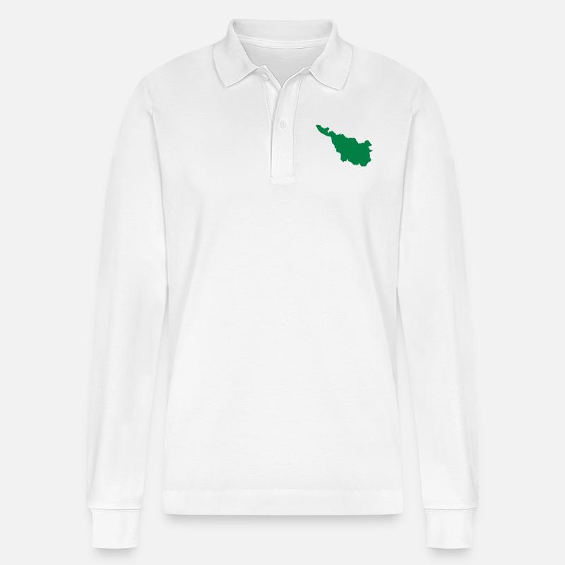 Bremen - Stanley/Stella Unisex Bio-Langarm-Poloshirt Prepster - Weiß