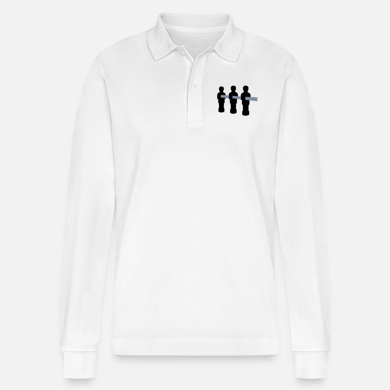 Kicker - Stanley/Stella Unisex Bio-Langarm-Poloshirt Prepster - Weiß