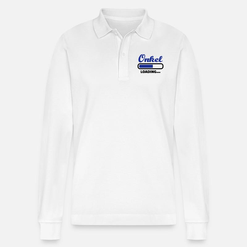 Onkel - Stanley/Stella Unisex Bio-Langarm-Poloshirt Prepster - Weiß