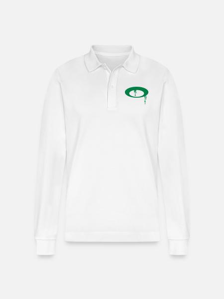 Ring helo - Stanley/Stella Organic Unisex Long-Sleeved Polo Shirt Prepster - white