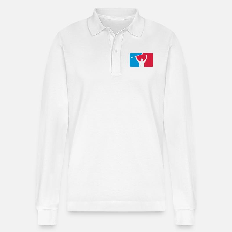 Golf - Stanley/Stella Unisex Bio-Langarm-Poloshirt Prepster - Weiß