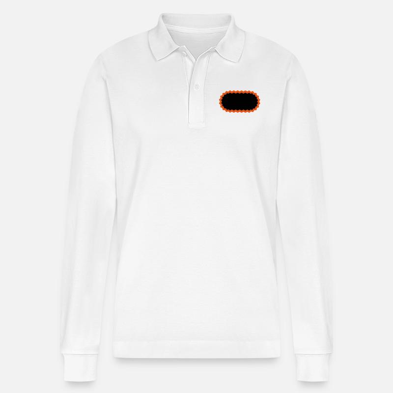 Fahrrad Flicken - Stanley/Stella Unisex Bio-Langarm-Poloshirt Prepster - Weiß