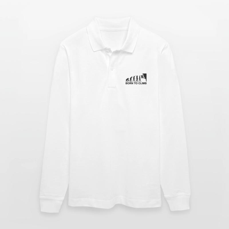 Evolution Climbing Stanley/Stella Organic Unisex Long-Sleeved Polo Shirt Prepster