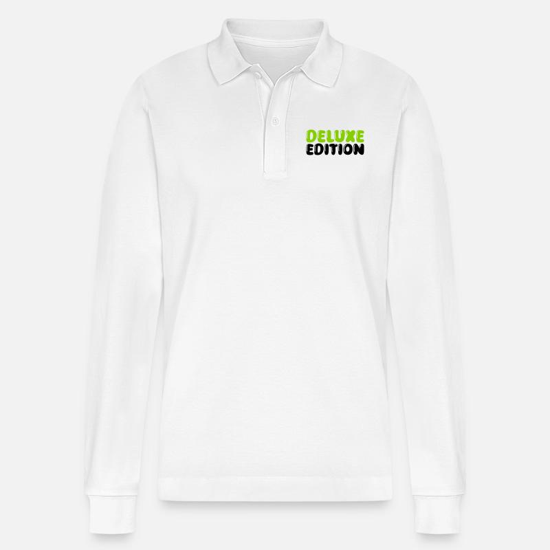 deluxe edition - Stanley/Stella Unisex Bio-Langarm-Poloshirt Prepster - Weiß