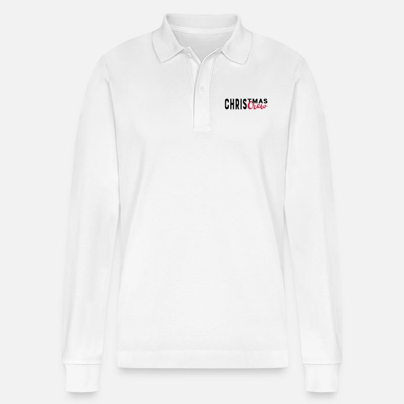 Weihnachten - Stanley/Stella Unisex Bio-Langarm-Poloshirt Prepster - Weiß