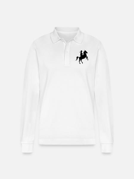 Cavalière - Polo à manches longues bio PREPSTER Stanley/Stella Unisexe - blanc