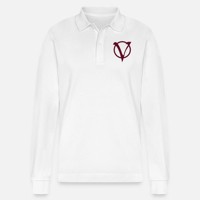 Vendetta Logo - Stanley/Stella Unisex Bio-Langarm-Poloshirt Prepster - Weiß