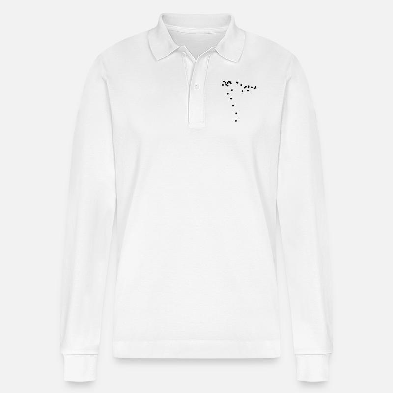 Spraypattern AK 47 CSGO - Stanley/Stella Unisex Bio-Langarm-Poloshirt Prepster - Weiß