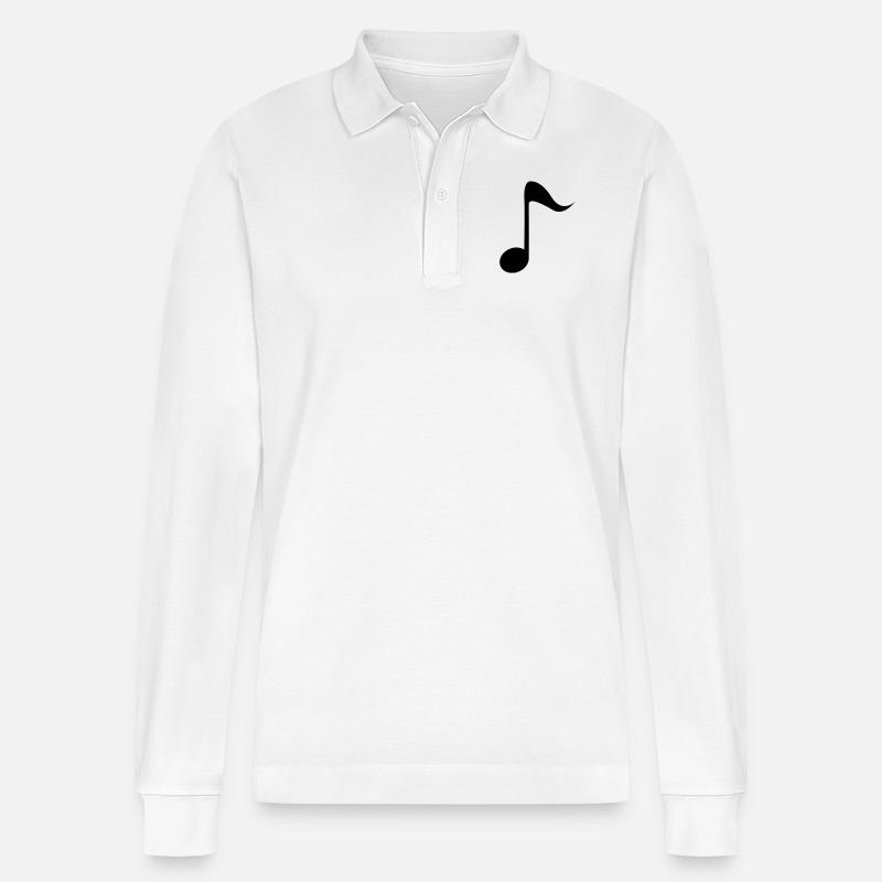 Note - Stanley/Stella Unisex Bio-Langarm-Poloshirt Prepster - Weiß