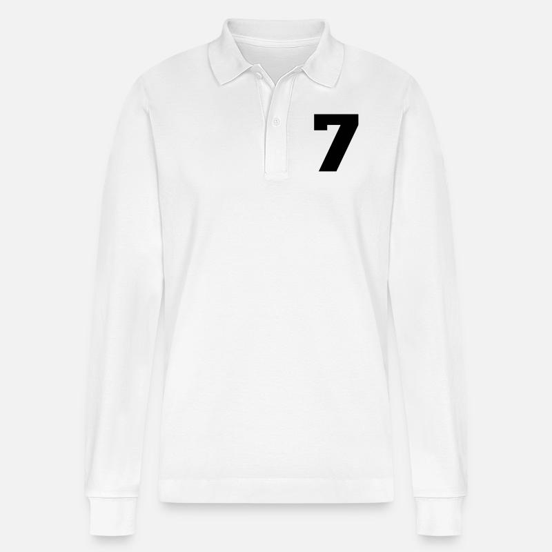 7.7 - Stanley/Stella Unisex Bio-Langarm-Poloshirt Prepster - Weiß