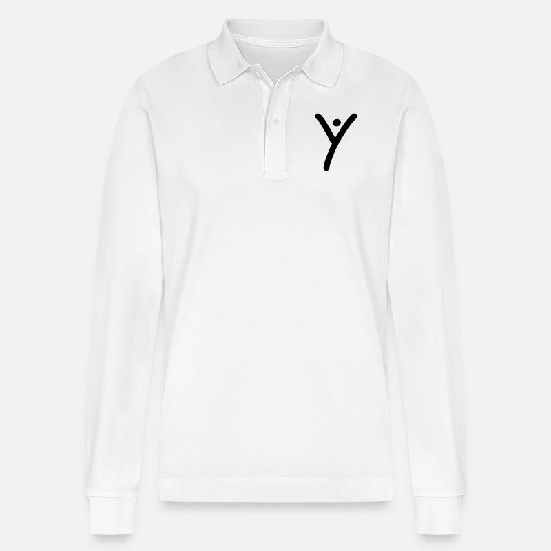iYpsilon iY - Stanley/Stella Unisex Bio-Langarm-Poloshirt Prepster - Weiß