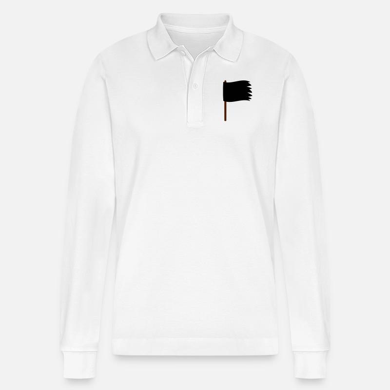 Fahne - Stanley/Stella Unisex Bio-Langarm-Poloshirt Prepster - Weiß