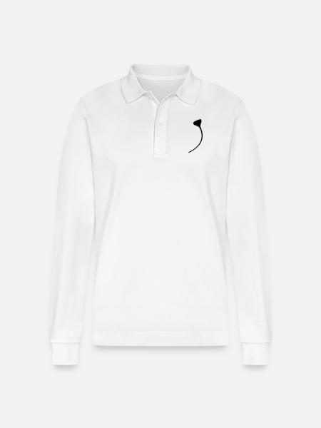 Beerbong - Stanley/Stella Organic Unisex Long-Sleeved Polo Shirt Prepster - white