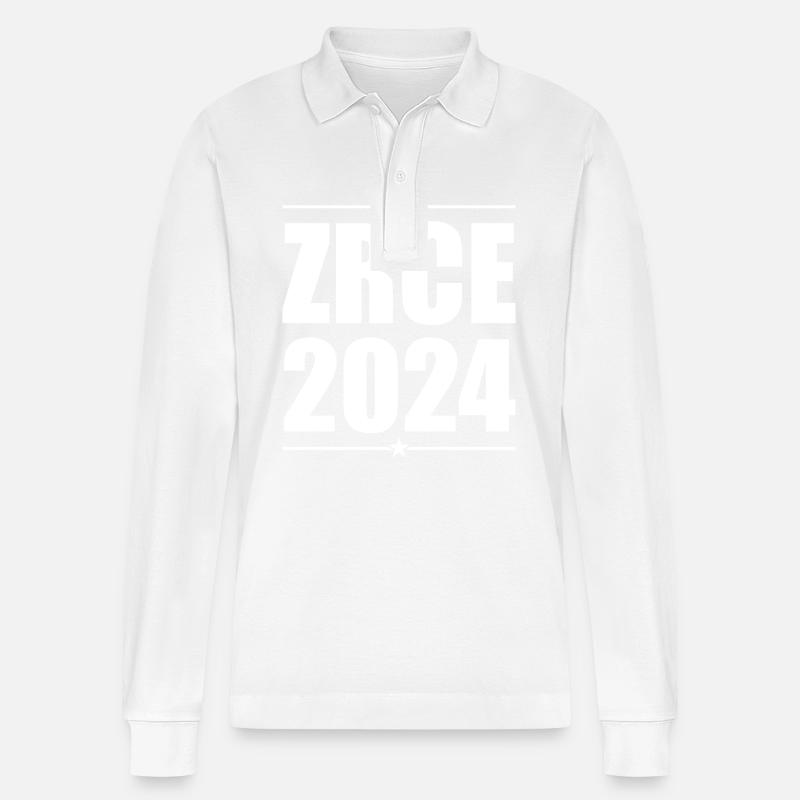 Zrce 2024 - Polo à manches longues bio PREPSTER Stanley/Stella Unisexe - blanc