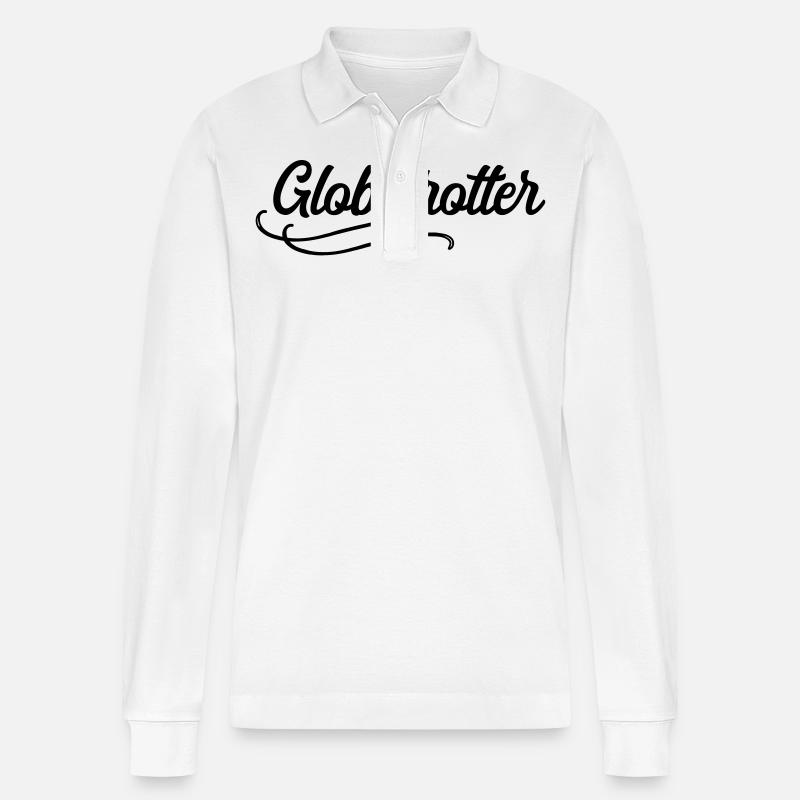 Globetrotter - Stanley/Stella Unisex Bio-Langarm-Poloshirt Prepster - Weiß