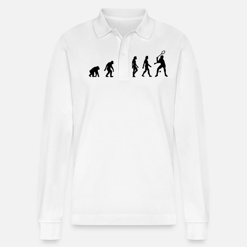 L évolution de squash - Polo à manches longues bio PREPSTER Stanley/Stella Unisexe - blanc