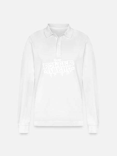 Polterabend Polter Hochzeit - Stanley/Stella Unisex Bio-Langarm-Poloshirt Prepster - Weiß